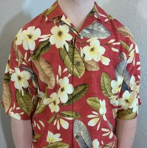 Jamaica Jaxx Hawaiian Silk Shirt Floral